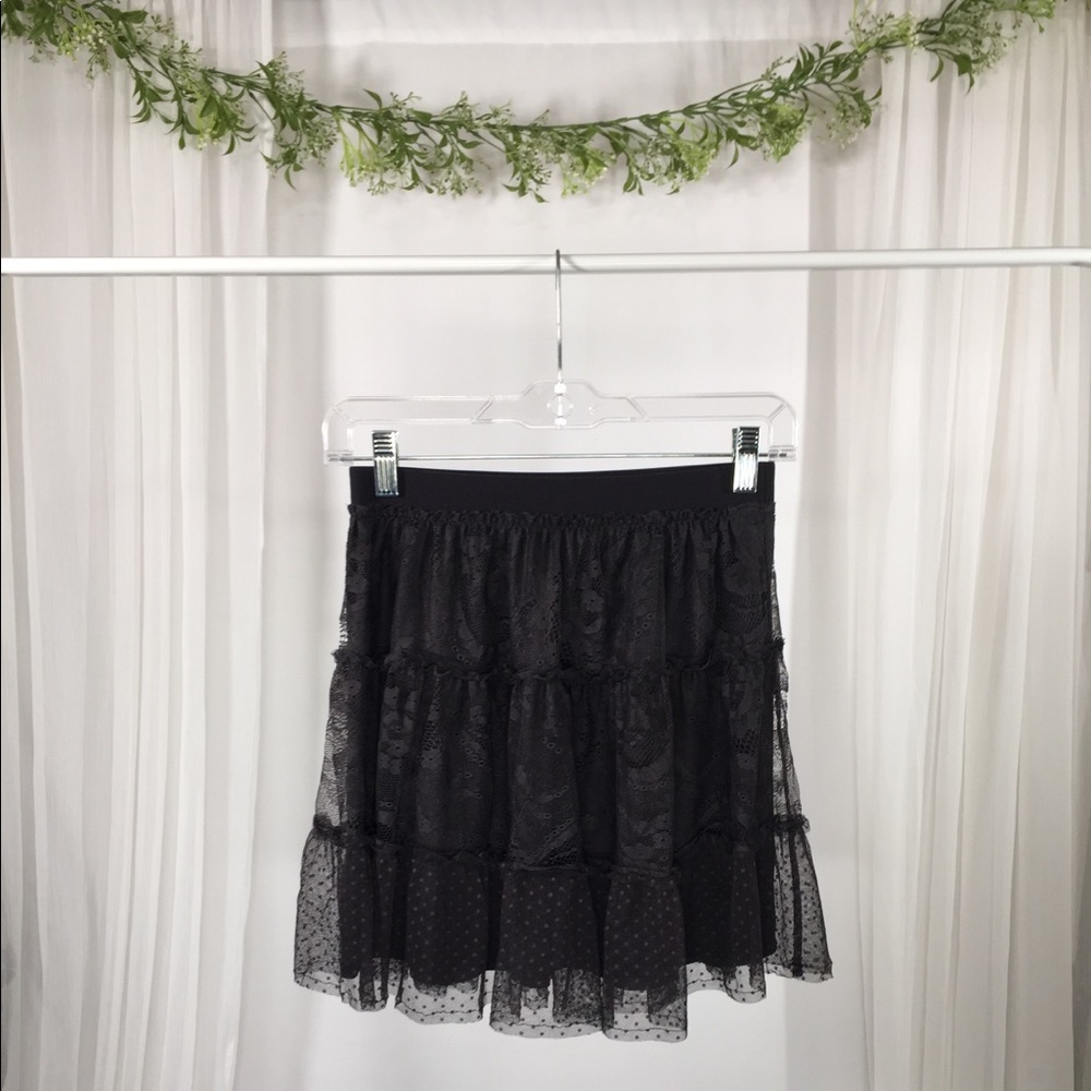 Black Lace Skirt